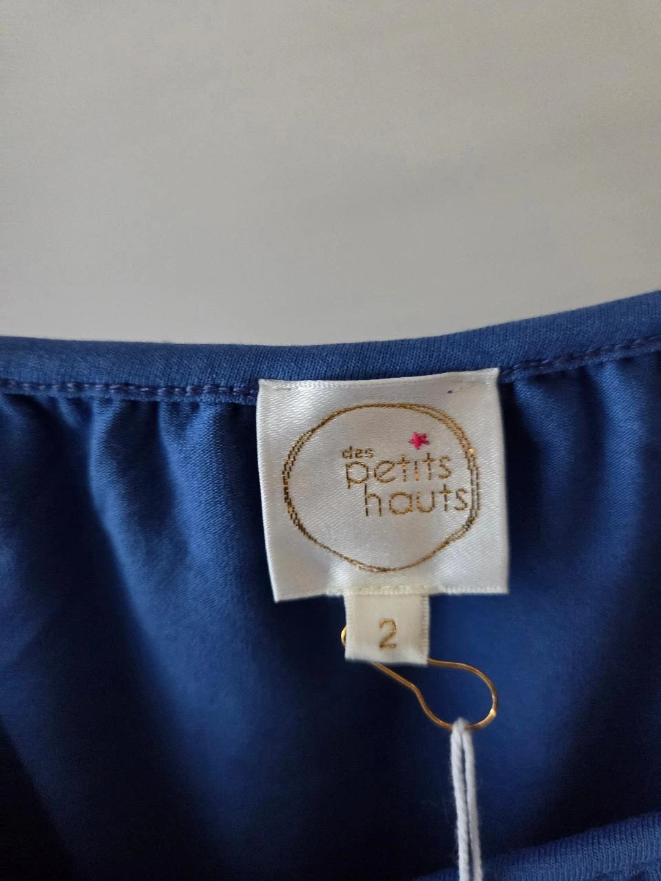 Robe leve Des Petits Hauts azul cobalto • Tamanho 2 (40/42) • Fluida • Nova – photo 4